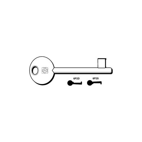 CHIAVI PATENT PASSEPARTOUT AGB, MP, PERINO, OSMET- - 6P2S  sx (ex 5011) - 5 pezzi SILCA