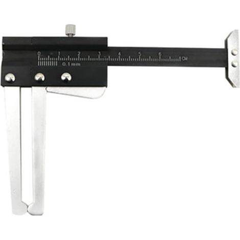 Jauge pour Mesure des Disques De Frein - Jauge D'éPaisseur De Disque De Frein Et De Profil De Pneu - Jauge D'éPaisseur De Disque De Frein - Fixation De Rivet (1/5)