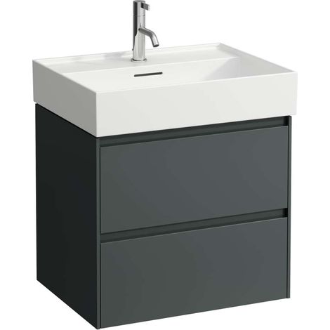 Laufen Lani - Mueble de lavabo, 58x44x52 cm, 2 cajones, gris H4035321122661 (1/4)