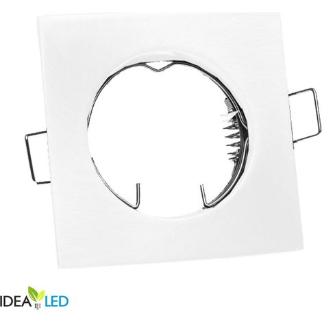 Spot encastrable carré blanc IP20 GU10 IdeaLED ID-1070 (1/2)