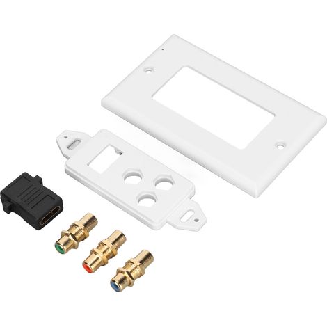 3RCA-Wanddose, HD-Multimedia-Schnittstelle, Ultra HD 4K AV-Kombianschluss, HDTV, Heimkino (1/5)