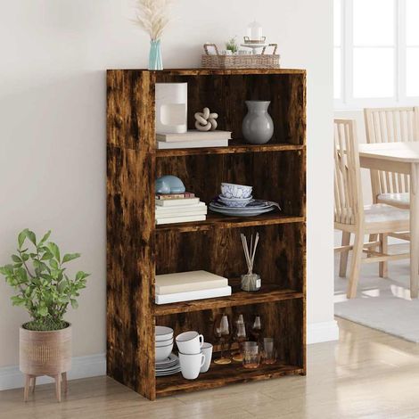 Highboard Räuchereiche 70x41x124 cm Holzwerkstoff (1/5)
