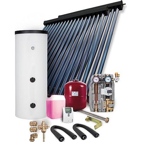 Banyo – Chauffe-eau solaire 300L avec kit de montage sur toiture – Capteurs à tubes sous-vide type HP – Régulation DeltaSol CS Plus (1/5)