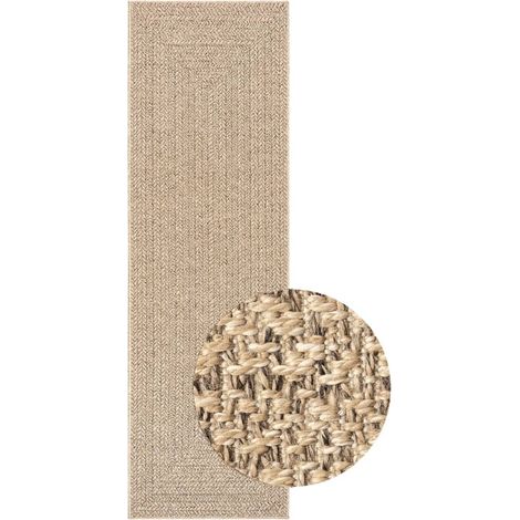 Tapis ZIZUR 80x250 aspect de jute intérieur et extérieur (1/5)