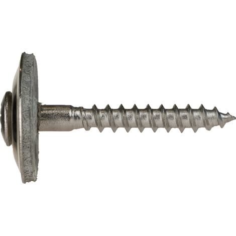 Reidl Spenglerschrauben 5 x 220, Kreuzschlitz Pozidrive, Dichtscheibe 20 mm, 2-teilig, A2 blank (1/5)