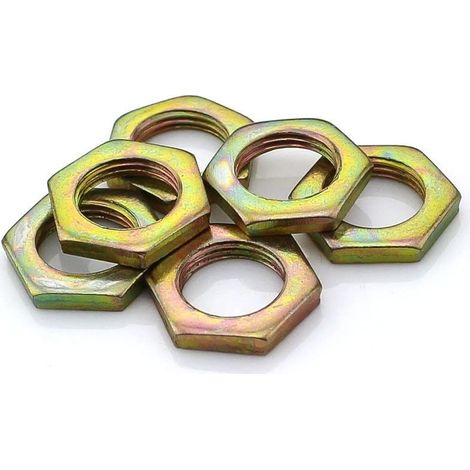 Écrous hexagonaux à denture fine zingués - M7/M9/M10/M12 (1/2)