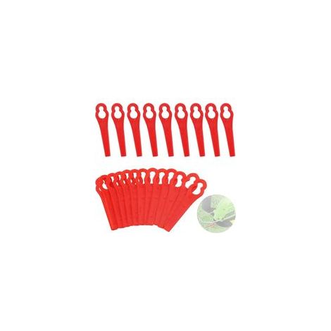 Lot de 150 Lames de Rechange en Plastique, Lames de Rechange pour Coupe-bordure de Jardin Tondeuse à Gazon en Plastique Lames, Lames de Grass Trimmer Brush Cutter H236 (1/4)