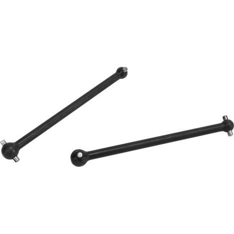 Lot de 2 cardans d'arbre de transmission arrière RC 92 mm en acier haute résistance, remplacement pour ARRMA séries 1/7 et 1/8, noir (1/5)