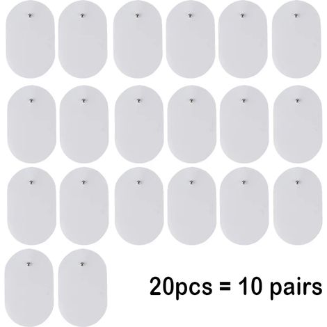 Filiyano-20/10 électrodes carrées de rechange auto-adhésives en gel pour stimulateur musculaire TENS, appareil de massage électrique numérique05557
