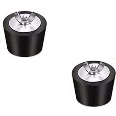 Plug Pour Robinet D'Entrée De Piscine - En Caoutchouc Froid Résistant Et Écrou Papillon En Acier Inoxydable - Pour Tubes De 38 Mm - 2 Pièces