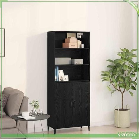 Buffet / Highboard - 3332504 - Chêne noir - Bois d'ingénierie - Étagères réglables (1/5)