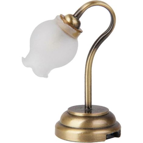 Vintage-Miniatur-Tischlampe im Maßstab 1:12 mit LED, kompatibel mit Zubehör im Maßstab 1:12 (1/5)