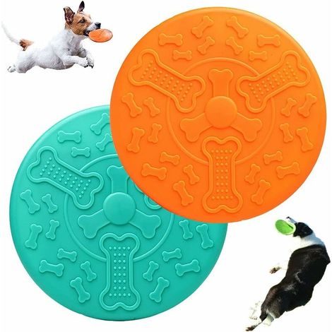 Jouet pour Chiens Frisbee,2 Disque Chien,Frisbee pour Chien,Frisbee Jouet Chien,Utilisé pour Les Activités de Plein Air des Grands Chiens,Dressage de Chiens, (1/5)
