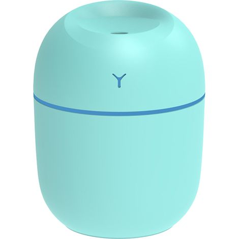 Humidificateur à brume de 220 ml avec veilleuse, portable, silencieux, à brancher sur USB, arrêt automatique en cas de manque d'eau, idéal pour la maison, les voyages, le bureau et la chambre. (1/5)