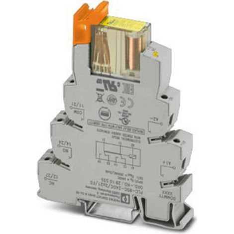 Phoenix Contact PLC-RSC- 24DC/2X21/FG Modulo relè Tensione nom.: 24 V/DC Corrente di commut. max.: 6 A 2 scambi 1 pz. (1/4)
