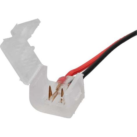 Jandei - Conector "Neón-Transformador" para neón 6x12mm. Monocolor. 2 pines de conexión. 12V/24V