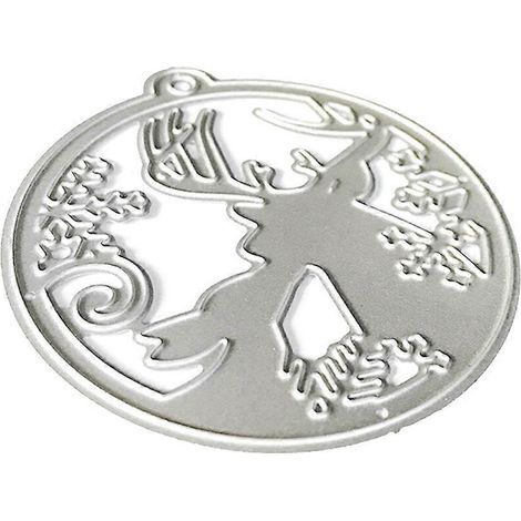 Weihnachts-Elch-Anhänger-Stanzschablone für DIY-Scrapbooking-Alben, Stempel, Papierkarten, Prägedekoration