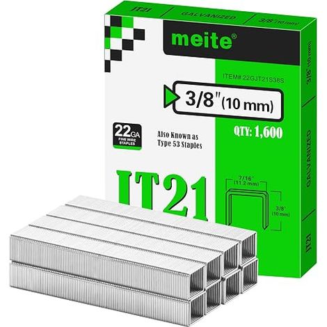 Staples Type 53/10 mm, Crown 11.2 Galvanized JT21 DIY and Home Decoration (1/5)