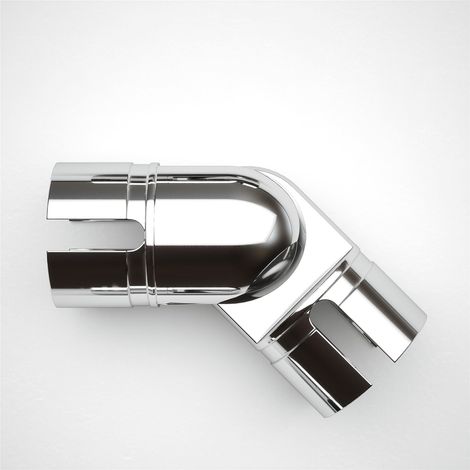 Rothley Polished Adjustable Elbow Staircase Handrail 40mm