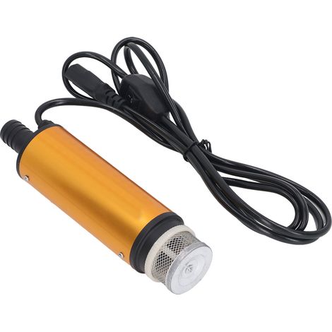 Pompe de transfert d'huile 24V portable en acier inoxydable, moteur électrique pour carburant (1/5)