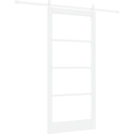 Maison Exclusive - Schiebetür Weiß 93 x 202 cm Massivholz Kiefer