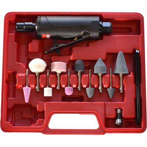 COFFRET MINI MEULEUSE DROITE PINCES 3 - 6MM AVEC 10 MEULES CEDREY (1/2)