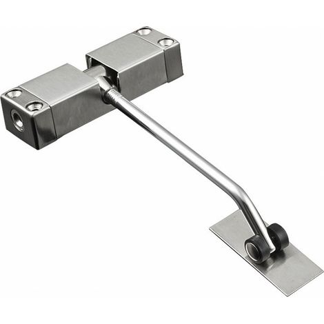 Ferme-Ressort de Porte Automatique Réglable Acier Inoxydable Pour Chambre Hôtel Bureau et Résidence (1/5)