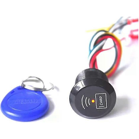 Mini-RFID-Näherungsleser, schwarz, wasserdicht, 125 kHz/1356 MHz, Wiegand26-Kartenleser für Zutrittskontrollsysteme (1/4)