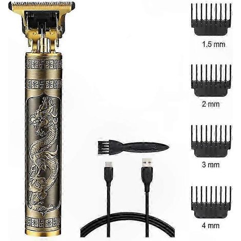 Kabelloser Haarschneider für Herren, wiederaufladbarer Haartrimmer, professionelles Friseurgerät, einstellbare Schnittlänge (1/3)