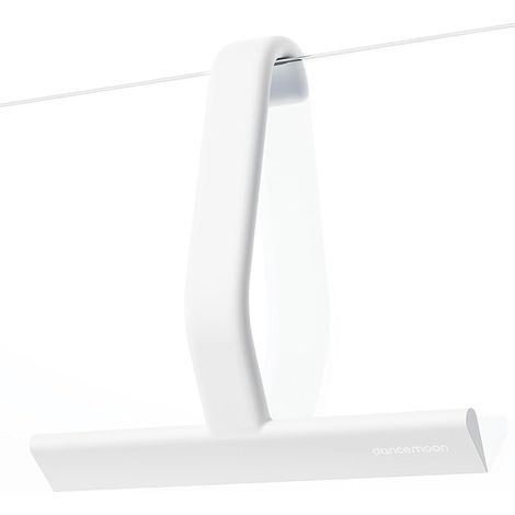 Shower Squeegee with Hook, 25 cm, White silicone for shower screens, windows, mirrors, tiles and cars