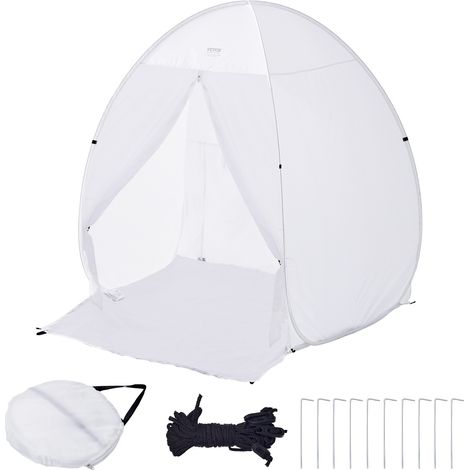 VEVOR Cabine de peinture en aerosol , 60 x 60 x 70 pouces, portable avec plancher, fenetre deaeration et sac, pliable pour projets de bricolage et peinture de meubles