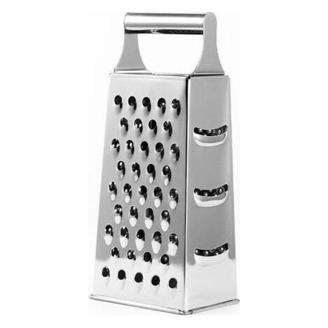 Four-sided stainless steel grater, kitchen cutting, peeling and scraping device, cucumber slices, potato graters, vegetable grater (1/4)