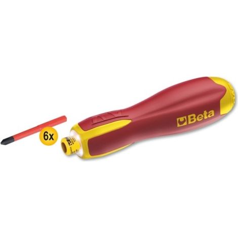 Beta 1211E/GE Giravite elettrico Evox-E con 6 inserti (1/4)