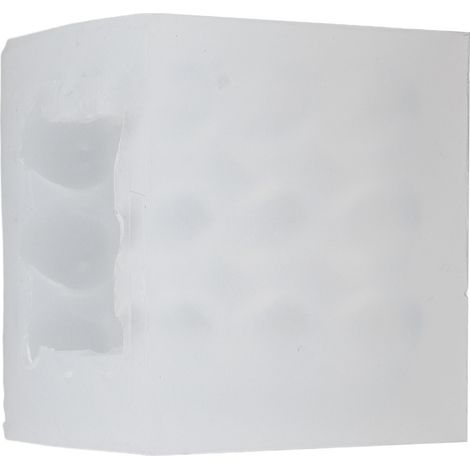 Moule en silicone alimentaire en forme de cube en forme de cœur 3D pour bougies d'aromathérapie, idéal pour les mariages et anniversaires. (1/5)