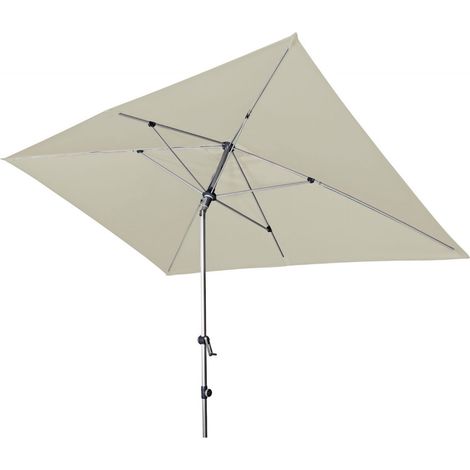 Doppler Expert Auto Tilt 300 x 200 cm Sonnenschirm 6 Farbvarianten 461441 Mittelmastschirm 846 Greige (1/2)