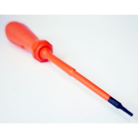 Tournevis 6 Pans 2x100mm isolé 1000V orange lame décolletée pour vis creuses DERANCOURT
