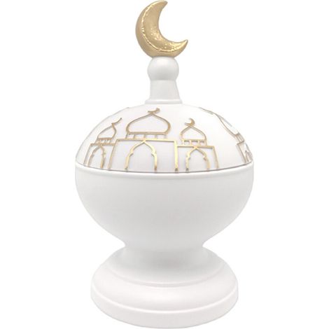 Modello di torre di moschea in oro e bianco - Design 5