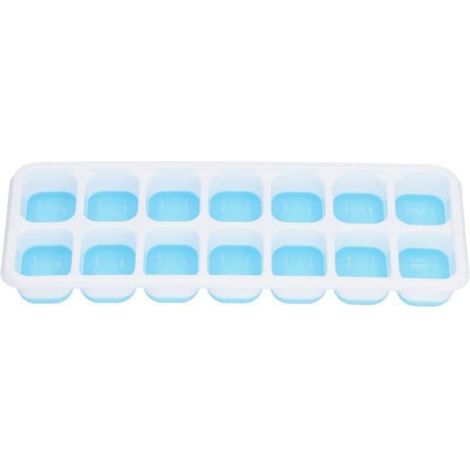 Bac À Glaçons - Silicone Alimentaire - Empilable Avec Couvercle - 25 X 9 5 X 3 Cm - 1 Pièce (1/4)