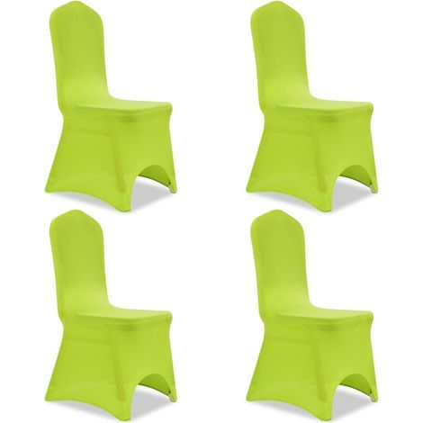 Housse/Revêtement pour chaise extensible 4 pcs vert BGT24172