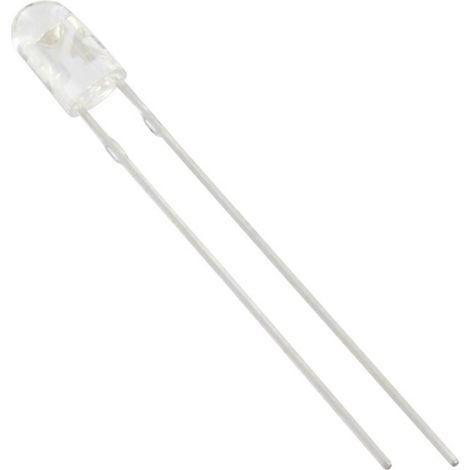 TRU COMPONENTS 1577453 LED bedrahtet  Blau Oval 3 mm 1000 mcd 70 °, 30 ° 20 mA
