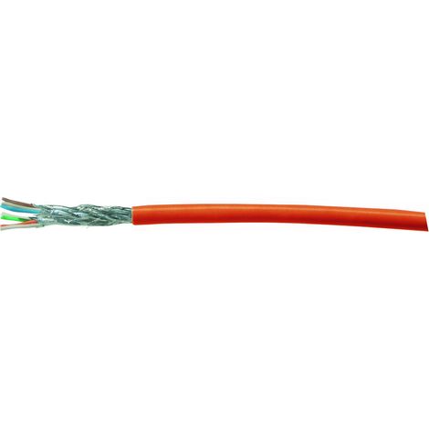 Kash 70I019 Netzwerkkabel CAT 7 S/FTP 4 x 2 x 0.25 mm² Orange 100 m
