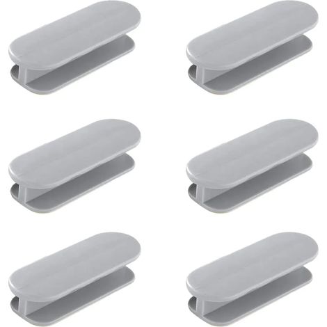 6 Poignées de fenêtre Poignées de meubles autocollantes pour portes Portes de placard coulissantes Poignées de tiroir (Gris) (1/5)