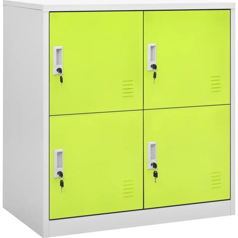 Armadietto moderno per aula con serratura 90 x 45 x 92 cm acciaio grigio 020046922