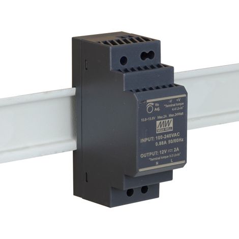 Alimentazione Din 12v 24w 2a media Well Hdr-30-12