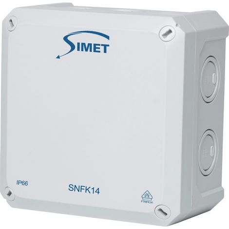 Caja de instalación mural SNFK14, 140x140x81, IP66 gris (1/3)