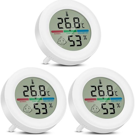 Thermomètre pour terrarium, mini thermomètre-hygromètre numérique, mesureur de température et d'humidité pour intérieur et extérieur, les incubateurs et les bocaux pour terrariums à reptiles (1/5)