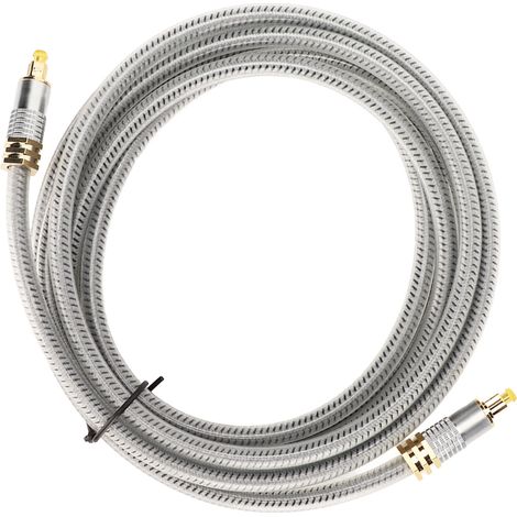 Câble à fibre optique professionnel plaqué or 24 carats pour lecteur DVD/CD/décodeur TV, 1 m (3,3 pi) (1/5)