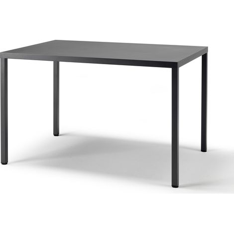 Table de jardin, Table de jardin métal 4 places Summer Anthracite en Metal, Scab design (1/2)