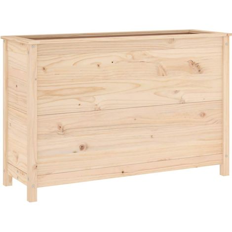Maison Exclusive - Fioriera Rialzata da Giardino 119,5x40x78cm Legno Massello Pino