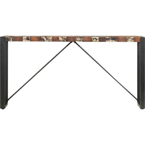 Maison Exclusive - Tavolo Consolle 150x35x76 cm in Legno Massello di Recupero (1/5)